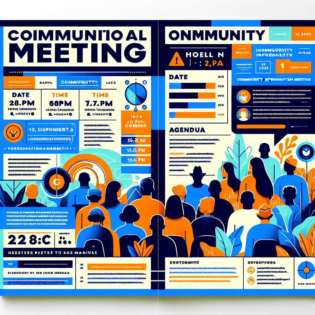 Community informational meeting poster