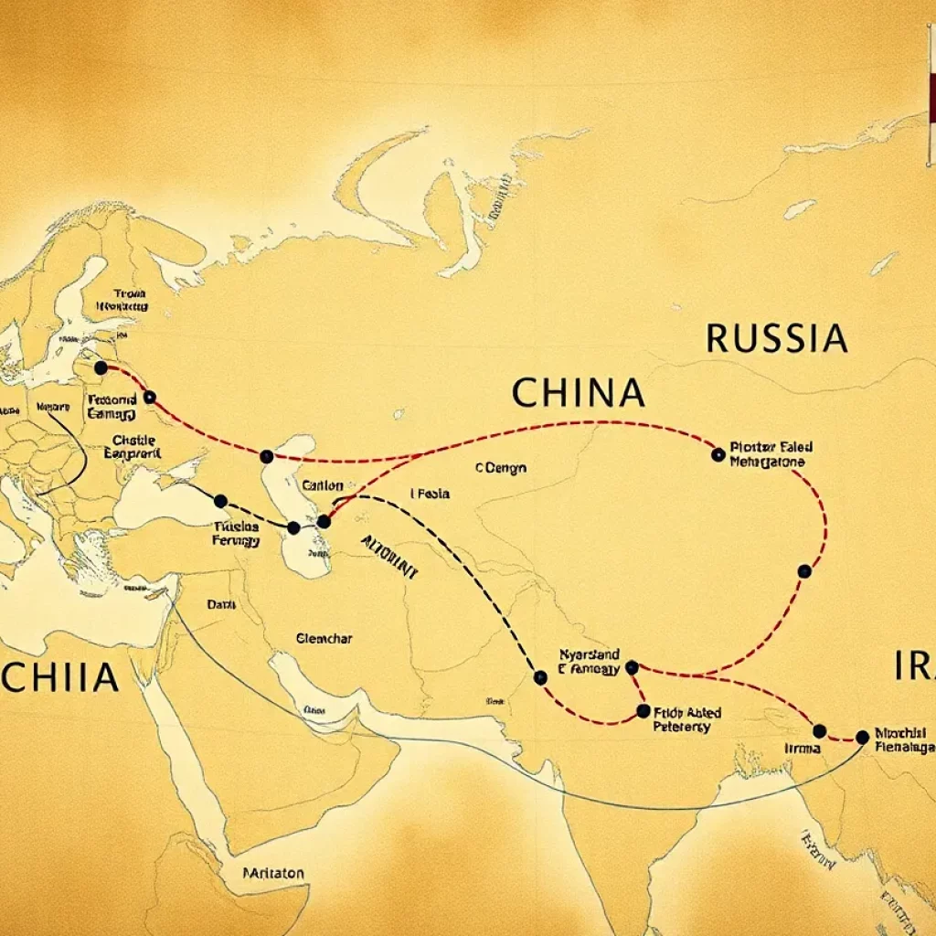 China Oil Imports Strategic Map