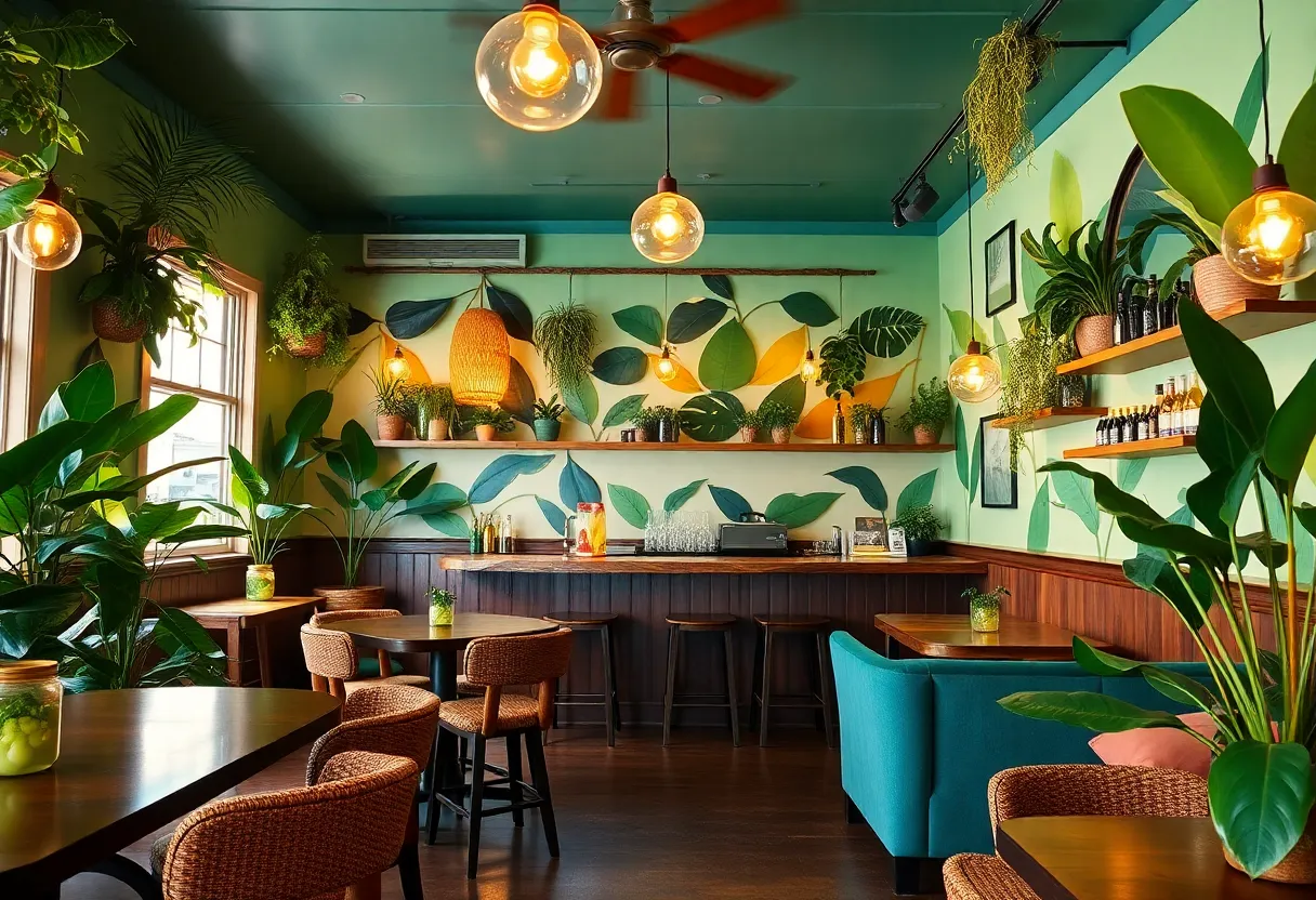 Interior view of Kava Culture Kava Bar in Spartanburg, SC