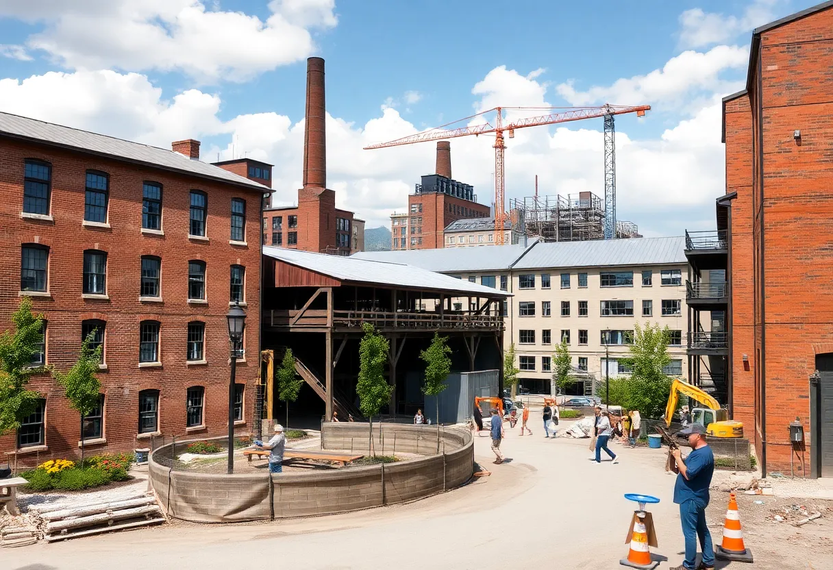 Rendering of Pacific Mills site redevelopment