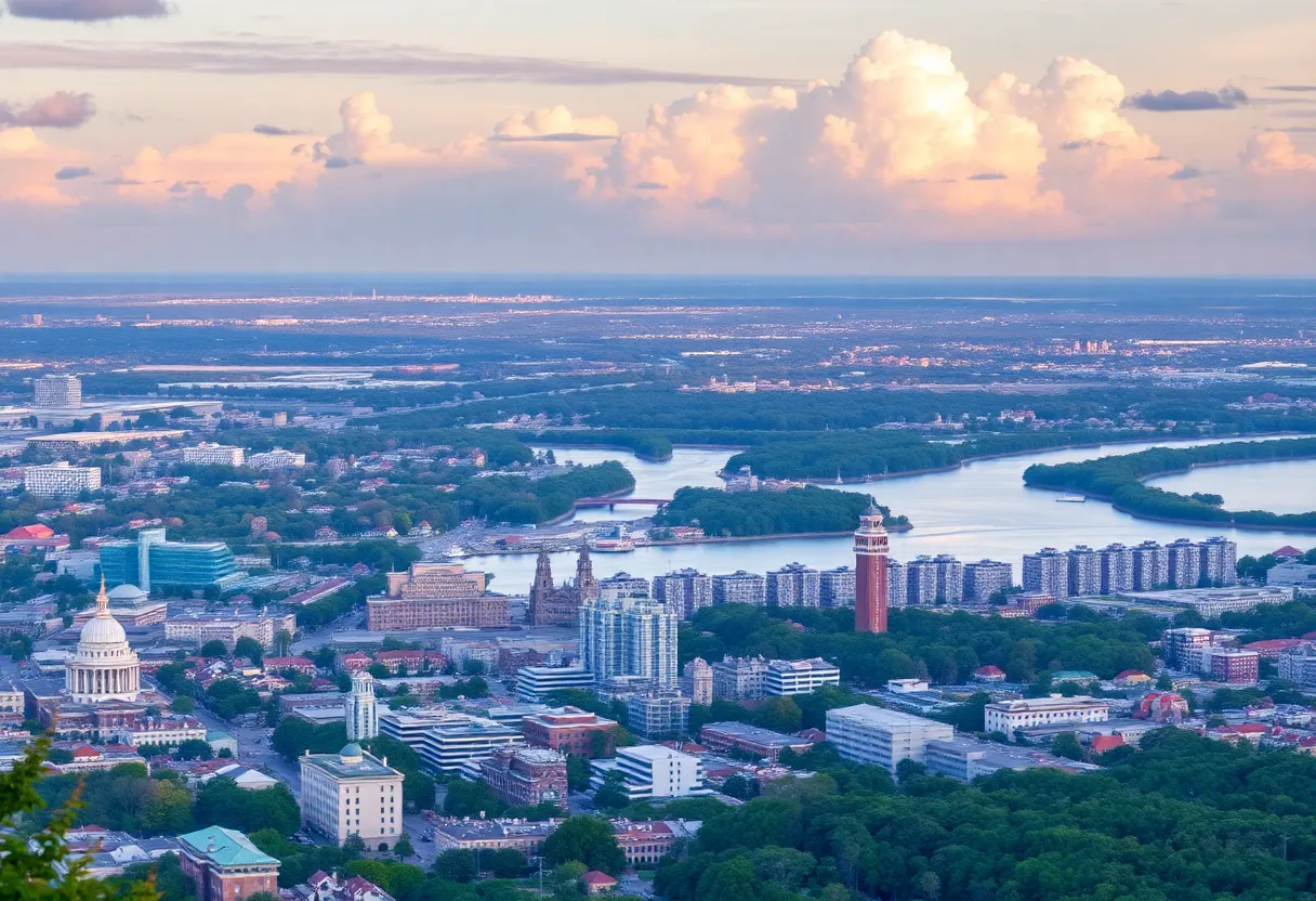A picturesque landscape of South Carolina showcasing growth and migration trends.