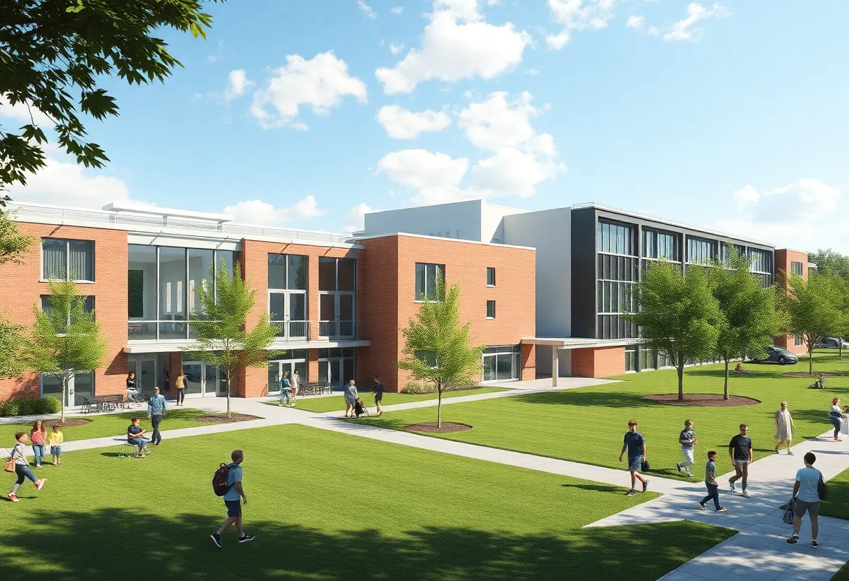 Rendering of proposed schools in Spartanburg School District