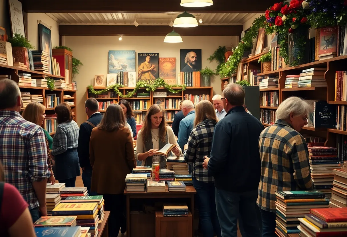 Attendees at the Victoria Benton Frank book launch event at Hub City Bookshop
