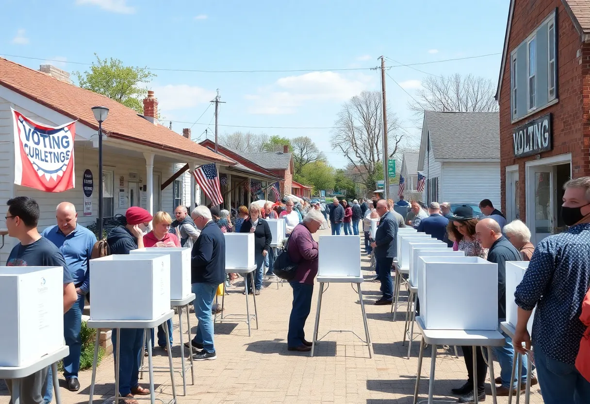 Voters participating in the Spartanburg County sheriff election