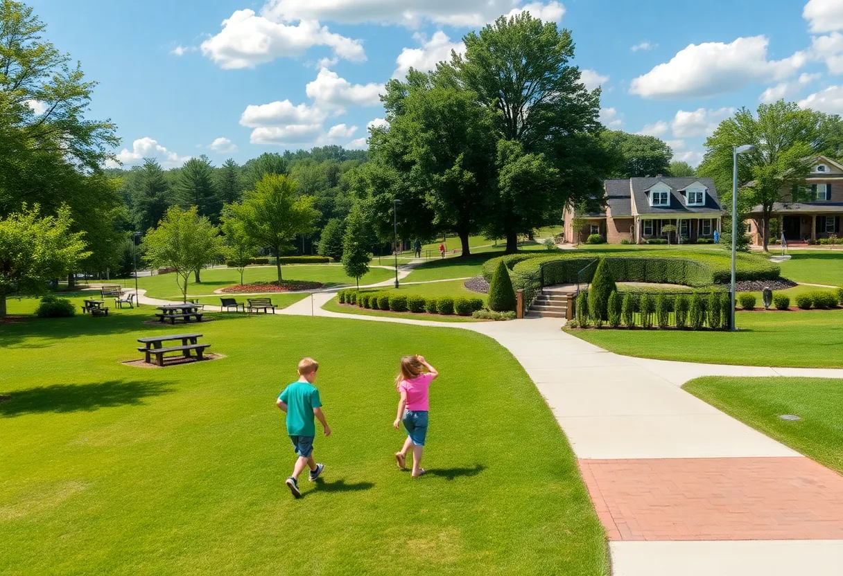 Family-friendly scene in Spartanburg County