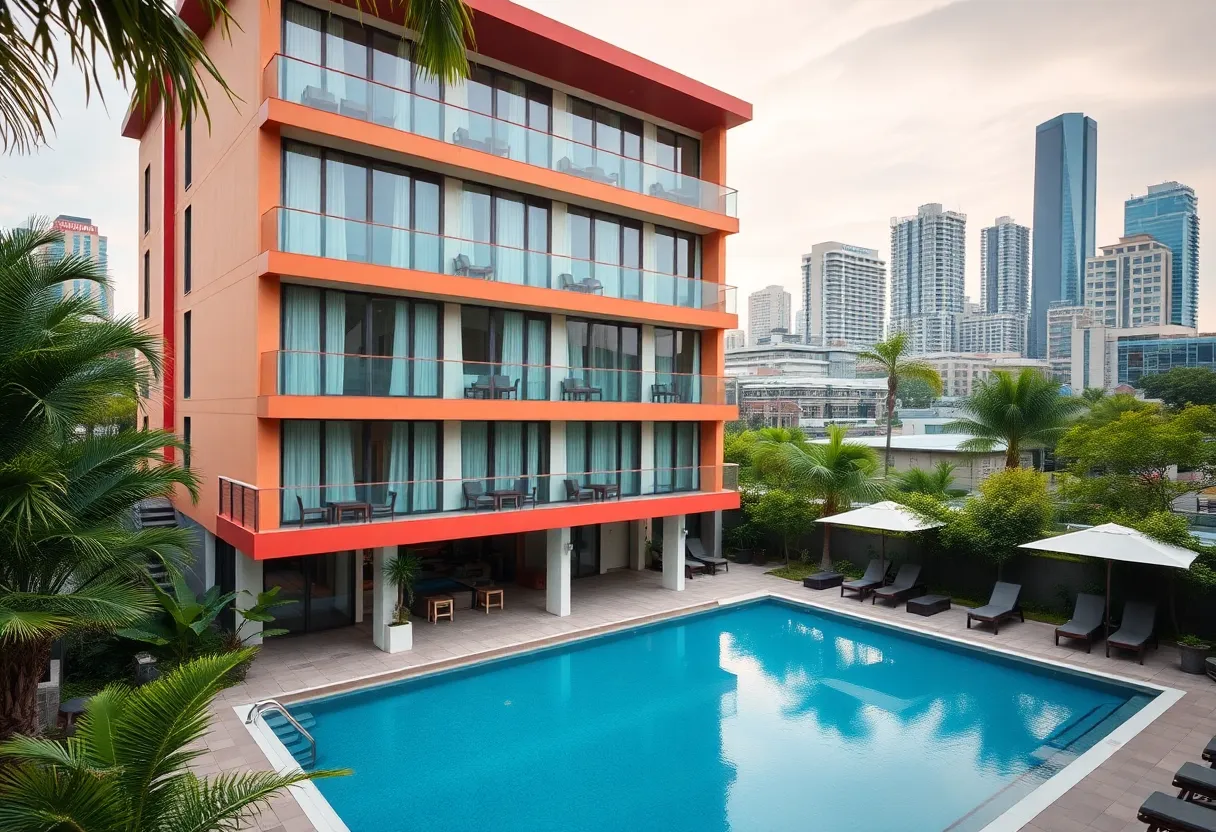 Exterior view of Hyatt House Dallas Uptown hotel