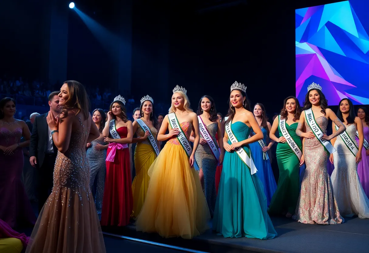 Contestants at Miss North Carolina USA pageant