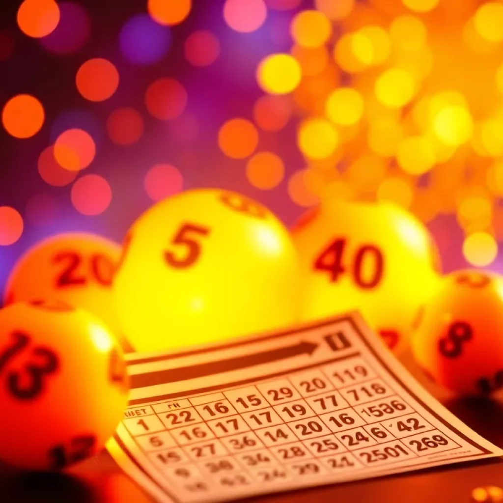 Image of Powerball winning tickets and lottery balls