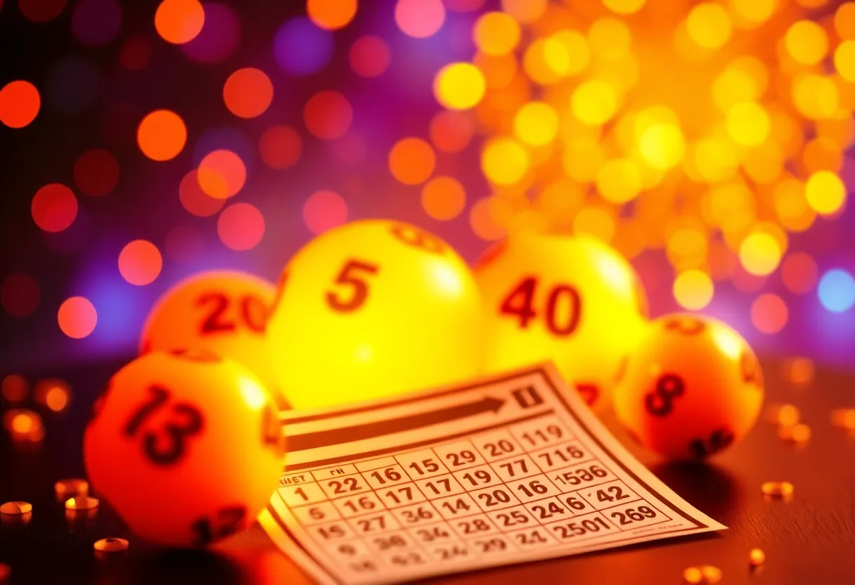 Image of Powerball winning tickets and lottery balls