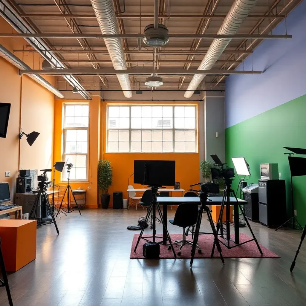 Interior of Salt Run Entertainment Film Studio in Spartanburg