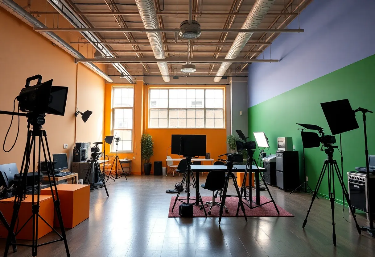 Interior of Salt Run Entertainment Film Studio in Spartanburg