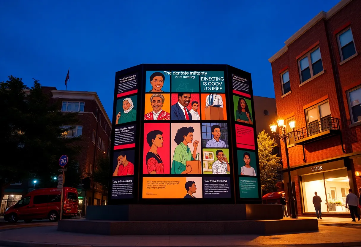 Monument honoring Black history in Spartanburg, SC