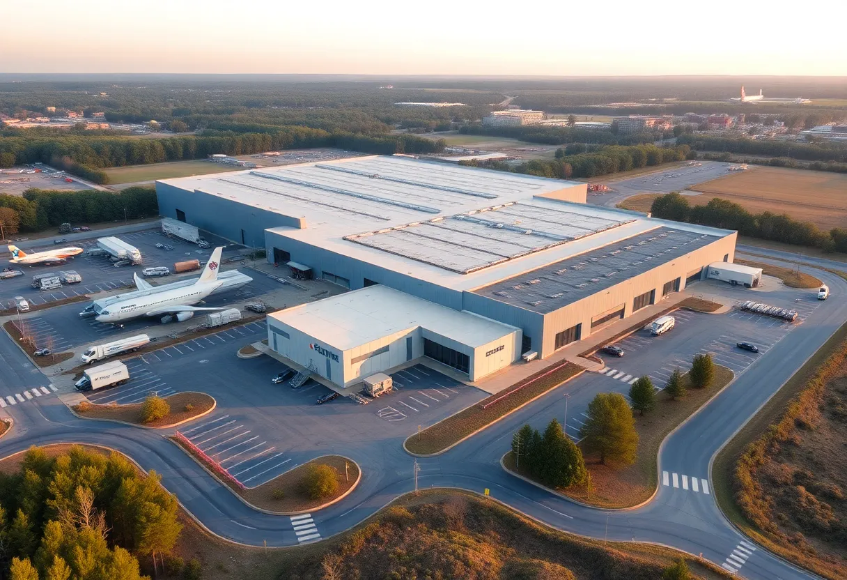 Rendering of Woodward Inc. new manufacturing facility in Spartanburg County