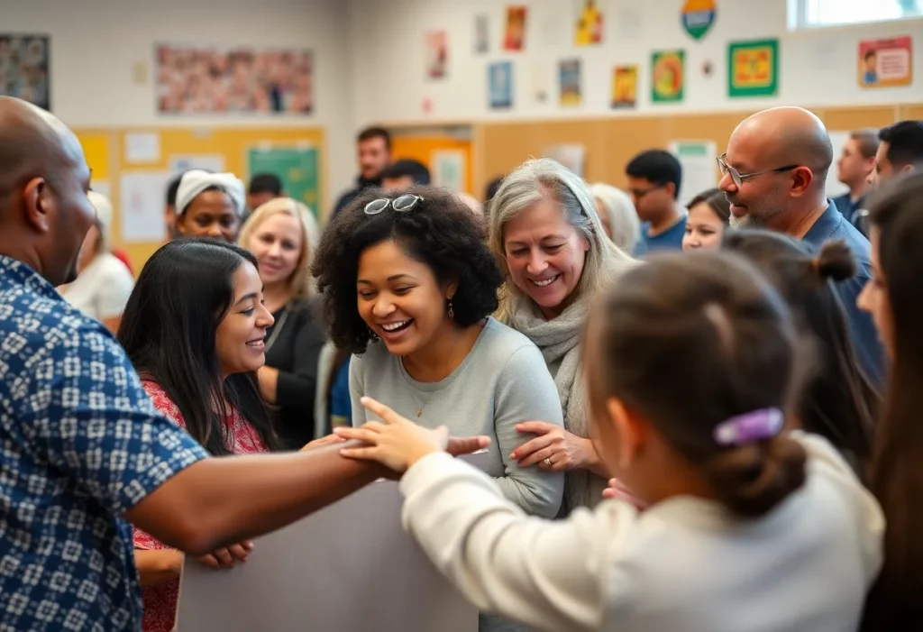 Community members gathering in remembrance of Officer Javan King