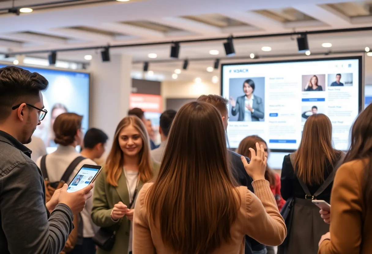 Illustration of customer segmentation in digital marketing campaigns with diverse audiences.