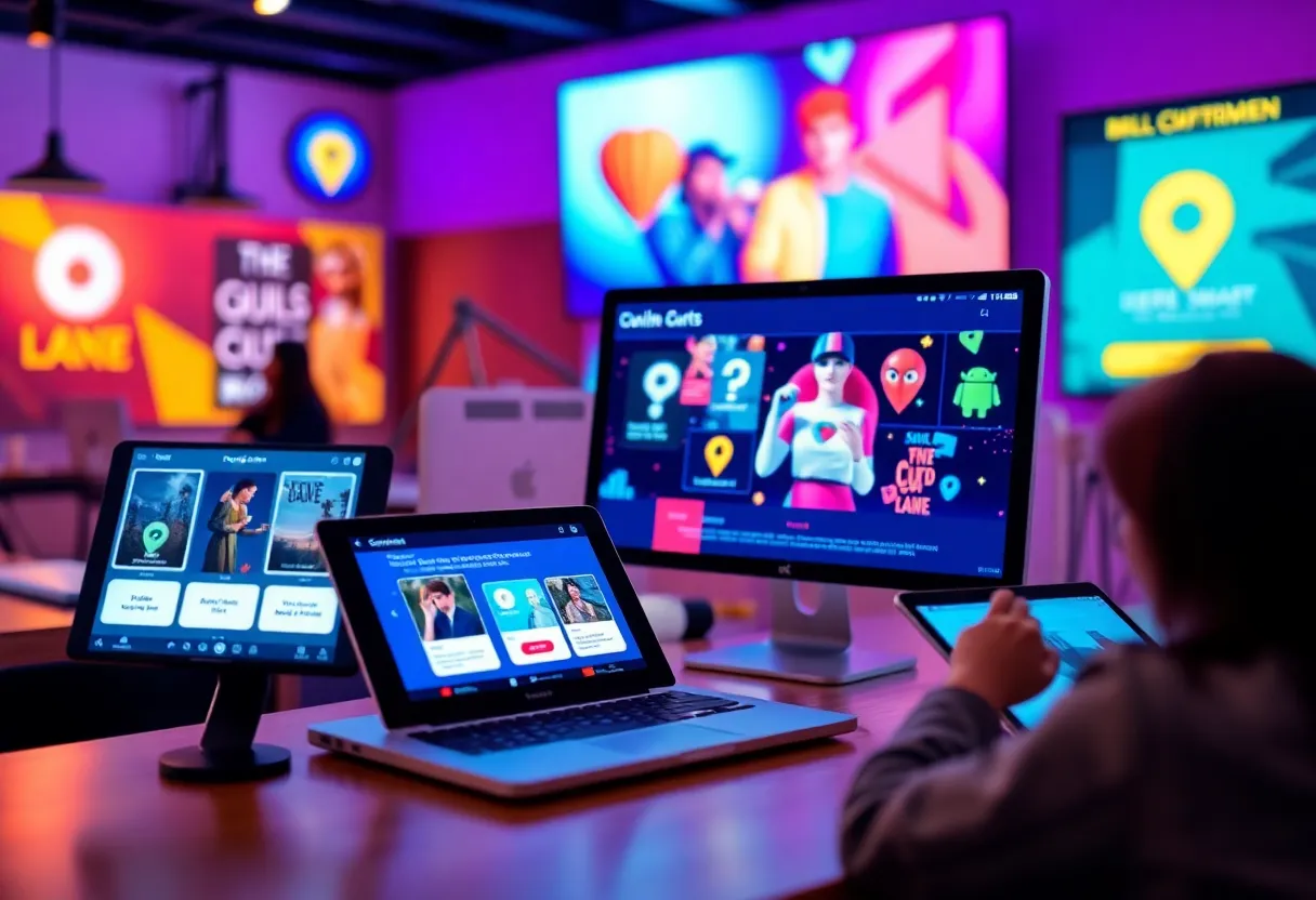 An illustration of different interactive content formats used in digital marketing.