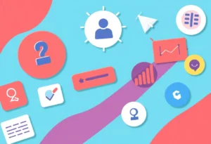 Illustration of various interactive content types in digital marketing