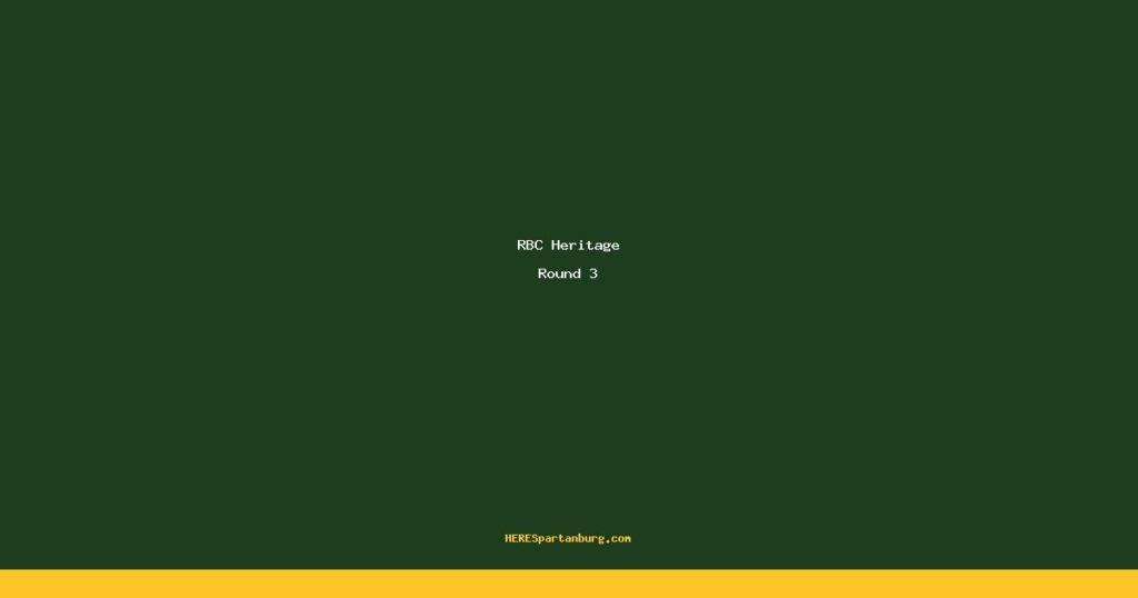 RBC Heritage Round 3: Fitzpatrick Shoots 68 Takes 3-Shot Lead Into Sunday at Harbour Town