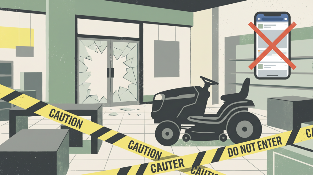 Florida Teens Arrested After Lawnmower Joyride Inside Target