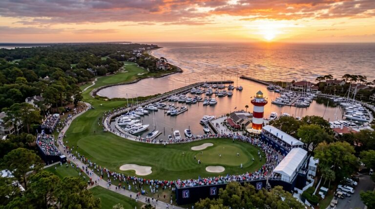 RBC Heritage Final Round: Aberg Leads at -8 as Harbour Town Hosts South Carolina's PGA Tour Finale