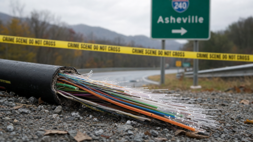 Spectrum Fiber Optic Cable Deliberately Cut in Spartanburg County; $25K Reward Offered