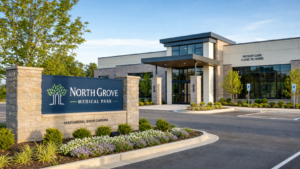 Radial clinic exterior in North Grove Medical Park Spartanburg SC