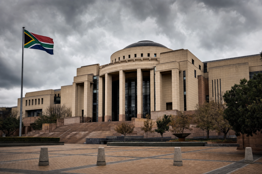 South Africa Constitutional Court building in Johannesburg where the court ruled to revive the Ramaphosa impeachment inquiry