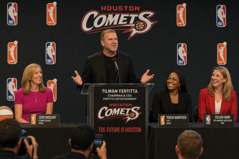 WNBA, NBA Approve Connecticut Sun Sale to Fertitta; Team Heads to Houston as Comets in 2027