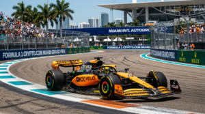 Lando Norris in the McLaren MCL40 during 2026 F1 Miami Grand Prix sprint qualifying