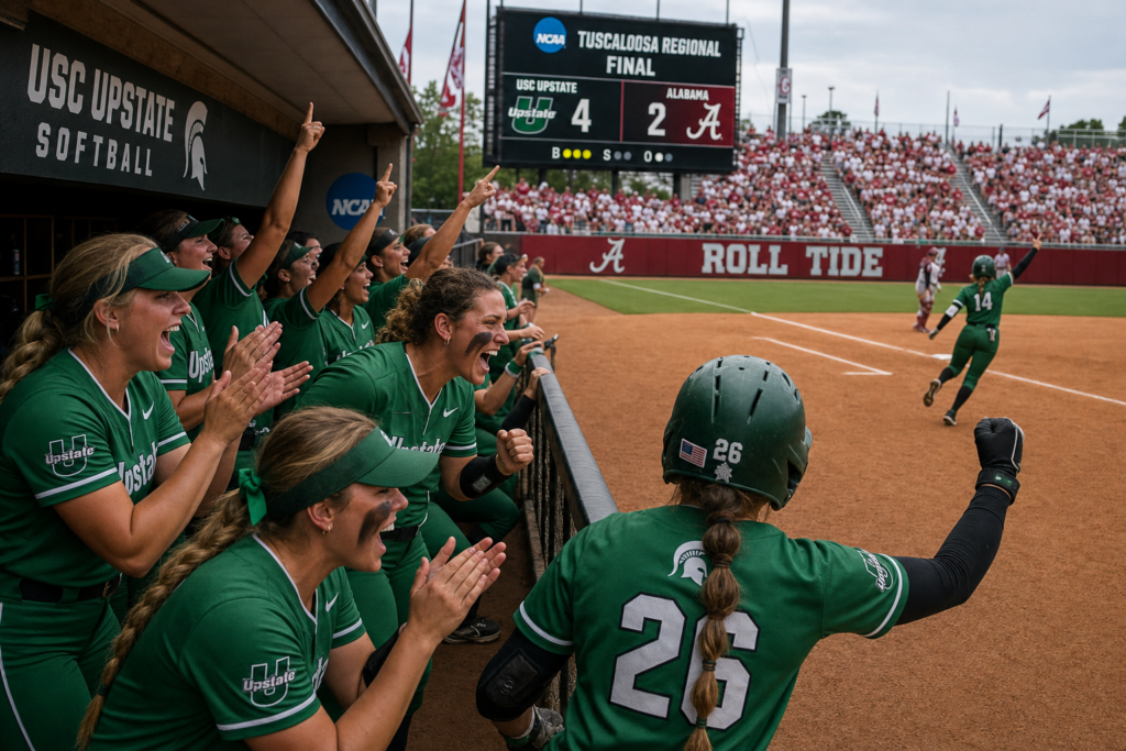 Historic USC Upstate Softball Season Ends in NCAA Regional Final Against Alabama
