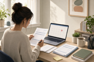 A borrower reviewing student loan repayment paperwork before a July deadline
