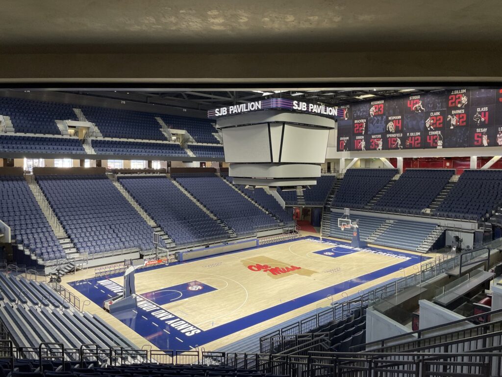Basketball on an indoor court