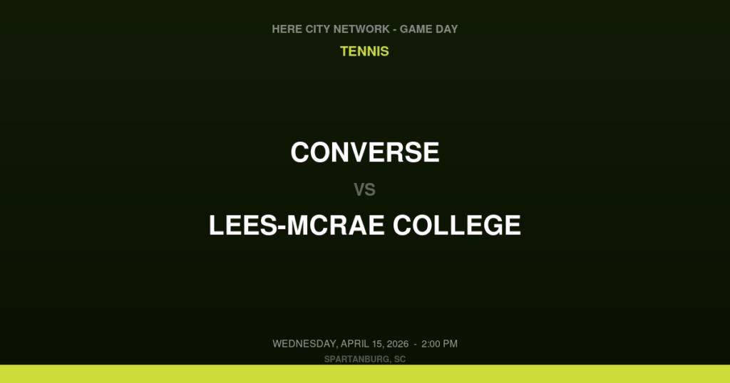Converse vs. Lees-McRae College — Tennis Game Day — Spartanburg, SC