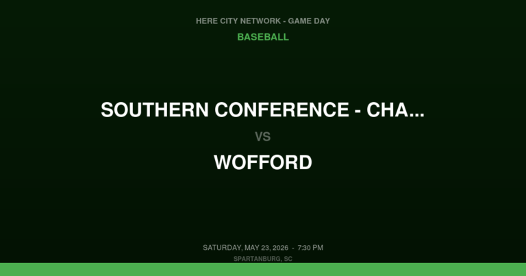 Southern Conference - Championship Game vs. Wofford — Baseball Game Day — Spartanburg, SC — May 23, 2026