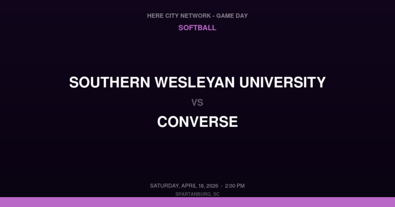 Southern Wesleyan University vs. Converse — Softball Game Day — Spartanburg, SC