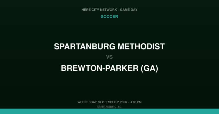 Spartanburg Methodist vs. Brewton-Parker (GA) — Soccer Game Day — Spartanburg, SC — Sep 2, 2026