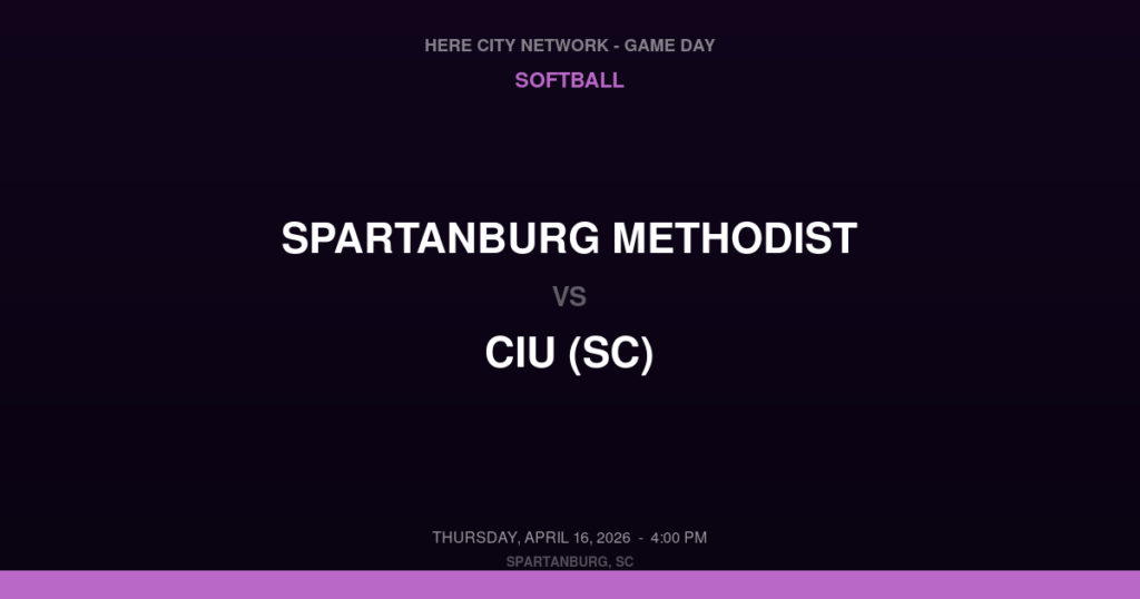 Spartanburg Methodist vs. CIU (SC) — Softball Game Day — Spartanburg, SC