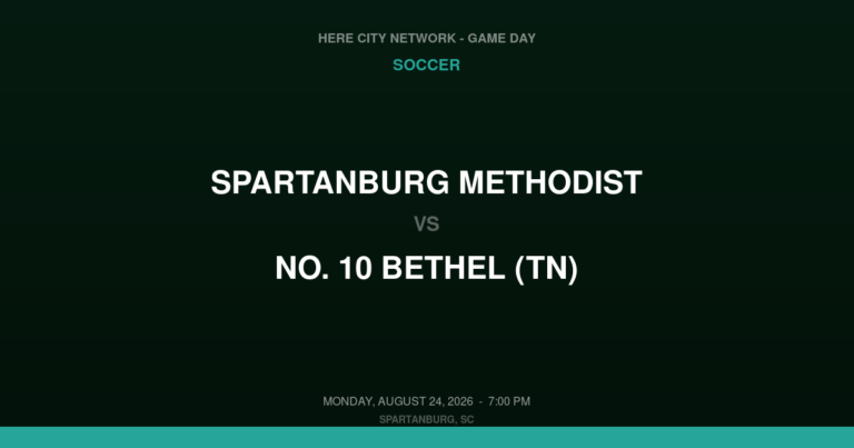 Spartanburg Methodist at No. 10 Bethel (TN)