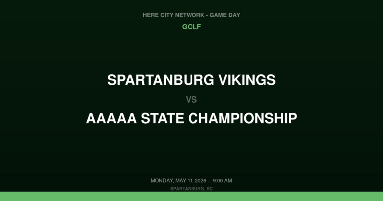Spartanburg Vikings vs. AAAAA STATE CHAMPIONSHIP — Golf Game Day — Spartanburg, SC — May 11, 2026
