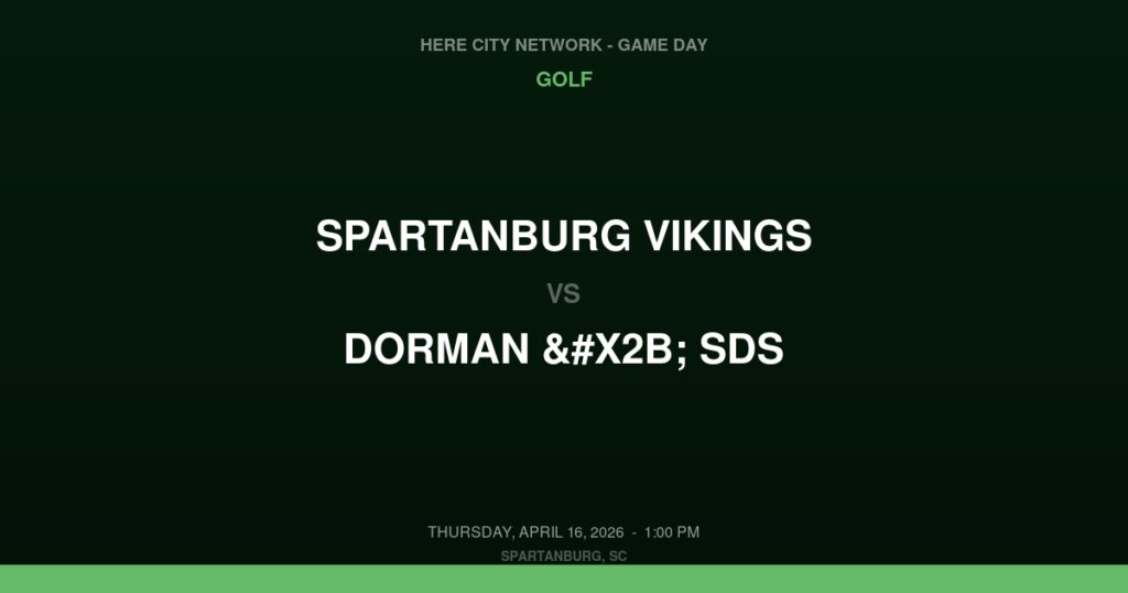 Spartanburg Vikings vs. DORMAN + SDS — Golf Game Day — Spartanburg, SC