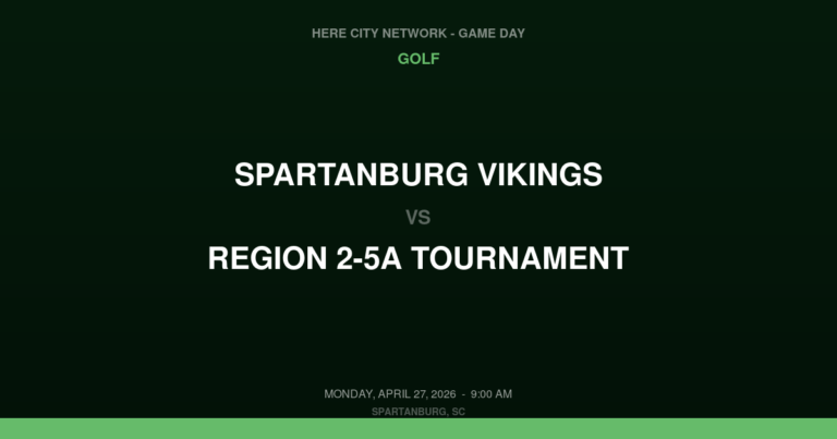 Spartanburg Vikings vs. REGION 2-5A TOURNAMENT — Golf Game Day — Spartanburg, SC