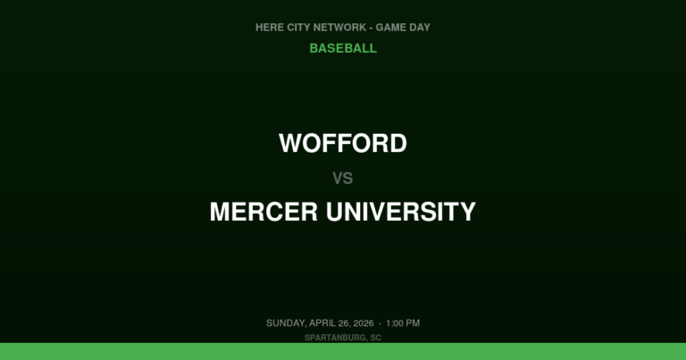 Wofford vs. Mercer University — Baseball Game Day — Spartanburg, SC