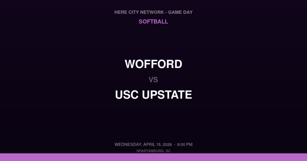 Wofford vs. USC Upstate — Softball Game Day — Spartanburg, SC